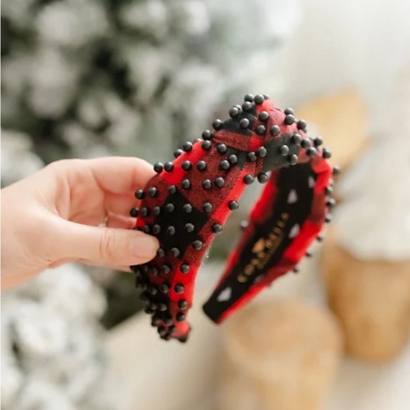 NWOT CosaBella Buffalo Plaid with Black  Pearls - Picture 8 of 8